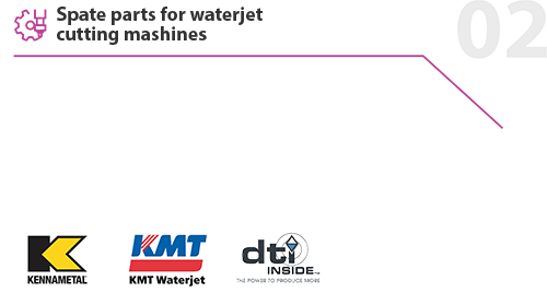 Spate parts for waterjet cutting mashines 